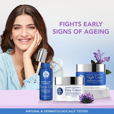 The Mom's Co. Natural Age Control Face Serum with The Power Of Bakuchiol Repairs & Smoothens 30ml - Face Serum