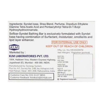 SOFIBAR SYNDET BATHING Bar 75g - Cleanser-Oth