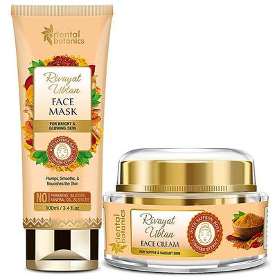 Oriental Botanics Rivayat Ubtan Face Mask + Face Cream 200 ml - Masks & Peels