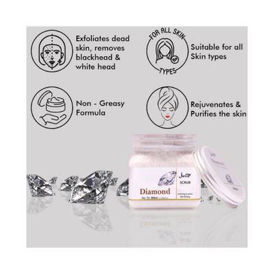 Jeva Diamond Exfoliating Scrub for Skin Polishing 380 ml - Scrubs & Exfoliants