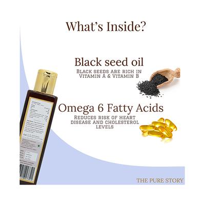 The Pure Story Black Seed Oil Pure and Natural 100ml - Hair Oils