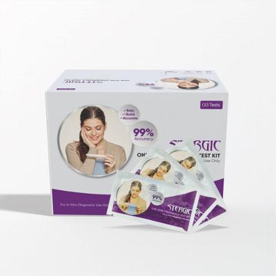 STERGIC One Step Pregnancy Test Kit 3's - Test Strips & Lancets