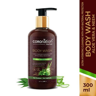 COROnation Herbal Aloe Vera and Neem Body Wash 300 ml - Shower Gels & Body Wash