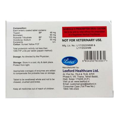 CHYMOMERG D Tablet 10's - Pain relief-Ant