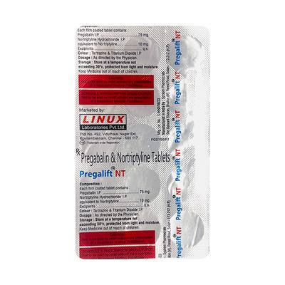 PREGALIFT NT Tablet 15's - Neuropathic Pain-Dru