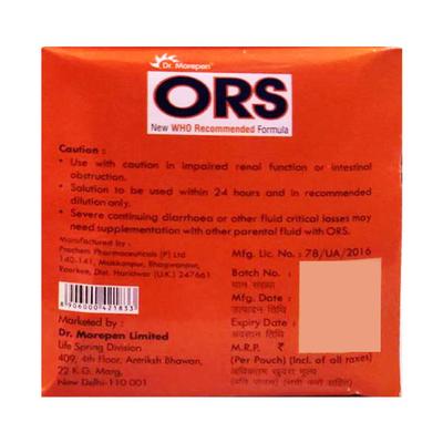 ORS (DR MOREPEN) REFRESHING ORANGE FLAVOUR Powder 21.8gm - Supplements-Ele