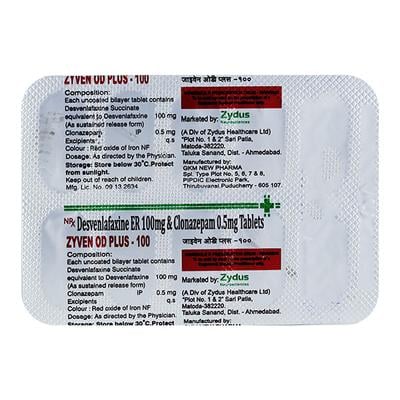 ZYVEN OD PLUS 100mg Tablet 10'S - Anxiety-Anx