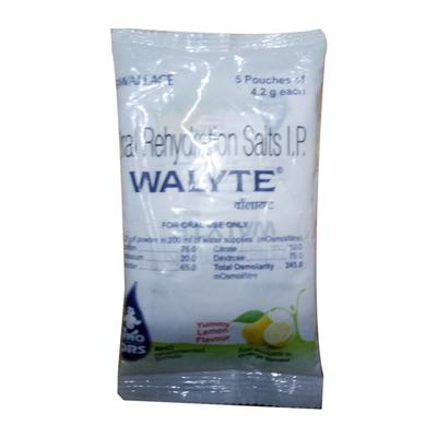 WALYTE ORS LEMON FLAVOUR Powder 5X4.4gm - Supplements-Ele