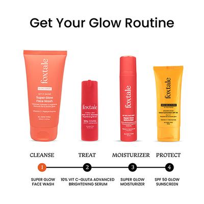 Foxtale Super Glow Face Wash, Reduces Tan, Boosts Glow 150 ml - Face Wash & Cleansers