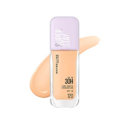 Maybelline New York Super Stay Lumi-Matte Liquid Foundation 30H Longwear Yet Light-As-Air, 120 35 ml - Foundation