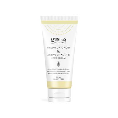 Globus Naturals Hyaluronic Acid & Vitamin C Face Cream 100 ml - Face Moisturizers