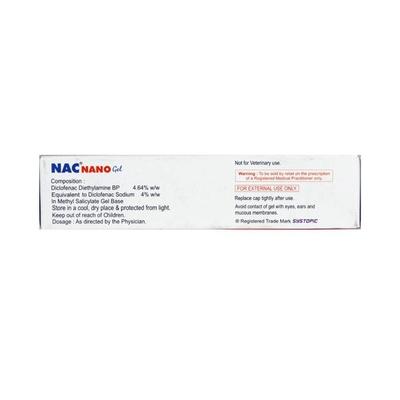 NAC Nano Gel 25gm - Pain relief-Nsa