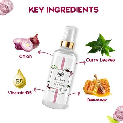 Seer Secrets Probiotic Onion Serum Onion Extract & Biotin 100 ml - Hair Serums