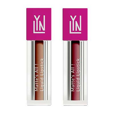 LYN Matte Liquid Lipstick Back to Office Combo 2 ml - Liquid Lipsticks