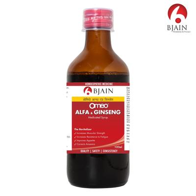 Bjain Omeo Alfa and Ginseng Syrup 200 ml - Speciality Medicine