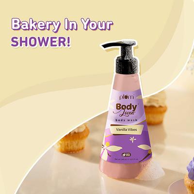 Plum BodyLovin Vanilla Vibes Shower Gel 240 ml - Shower Gels & Body Wash