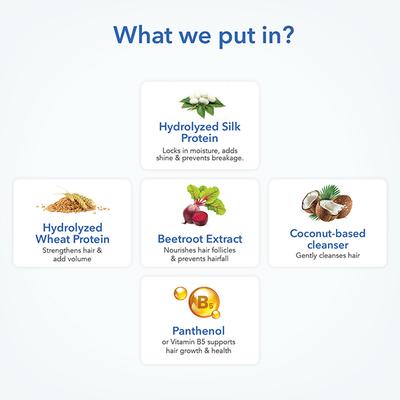 The Moms Co. Protein Shampoo 200 ml - Dry Shampoos & Conditioners