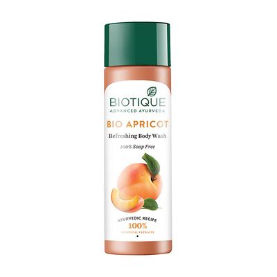 Biotique Bio Apricot Refreshing Body Wash 100% Soap Free 190ml - Shower Gels & Body Wash