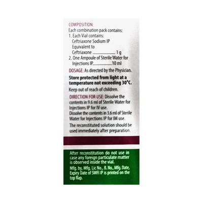 ZIFI X 1g Injection 1's - Bacterial Infections-Cep