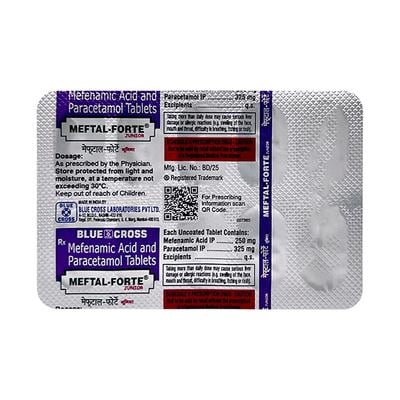MEFTAL FORTE JUNIOR Tablet 10's - Pain relief-Nsa