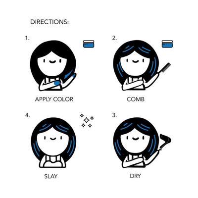 Paradyes Denim Blue Temporary One Wash Hair Color 45 gm - Crème