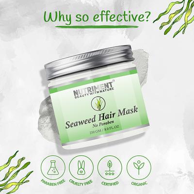 Nutriment Seaweed Hair Mask 250 gm - Hair Masks & Packs
