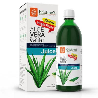 Krishna's Herbal & Ayurveda Special High Fiber Aloe Vera Juice 1 litre - Ayurvedic Juices