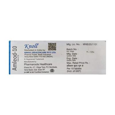 AMLEOD 10 Tablet 10's - Hypertension-Cal
