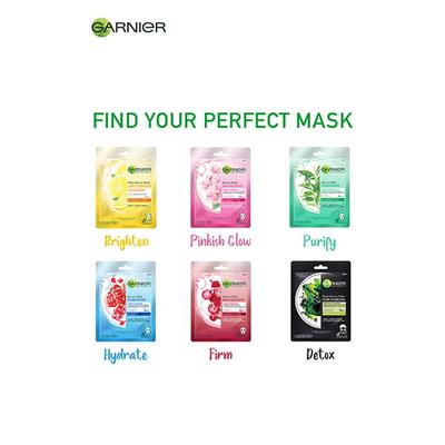 Garnier Skin Naturals, Light Complete, Face Serum Sheet Mask (Yellow) 32 gm - Masks & Peels