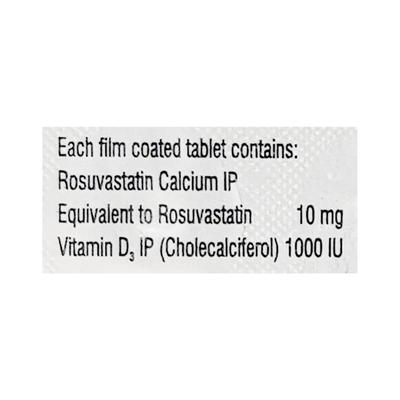 Rosave D 10mg Tablet 10'S - High Cholesterol-Dys