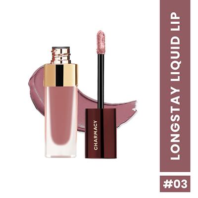 Charmacy Milano Stunning Longstay Liquid Lip Lipstick - Almond Amour 03 5.6 ml - Liquid Lipsticks