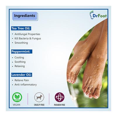 Dr Foot Epsom Salt Peppermint Foot Soak 200 gm - Foot Creams & Lotions