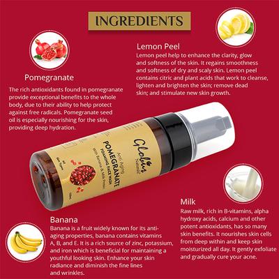 Globus Naturals Anti - Ageing Pomegranate Foaming Fruit Face Wash 150 ml - Face Wash & Cleansers