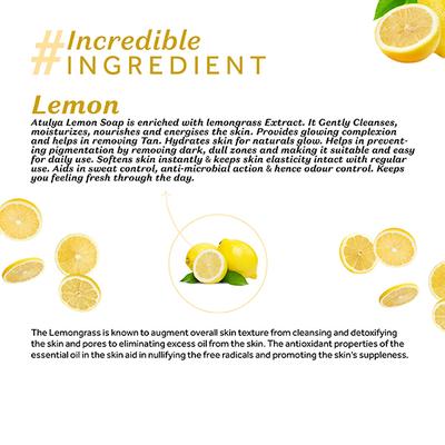 Atulya Lemon Soap 125 gm - Soaps