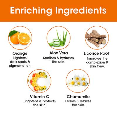 T.A.C - The Ayurveda Co. Vitamin C Serum Sheet Mask with Liquorice Toning and Brightening 22ml - Sheet Masks