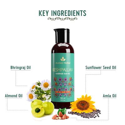Avimee Herbal Keshpallav Hair Oil 100 ml - Hair Oils