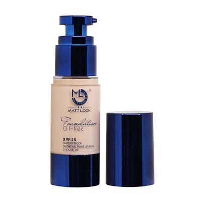Matt Look Foundation Oil - Free & Waterproof SPF - 25, 24 H, H12, 102 30ml - Foundation