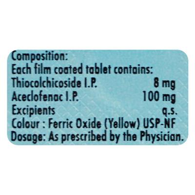 THIOSPAS A 8 Tablet 15's - Muscle Cramps/Spasticity-Mus