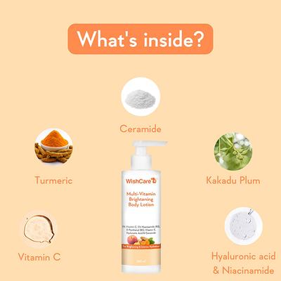 WishCare Multi-Vitamin Brightening Body Lotion for unisex 200 ml - Lotions & Creams
