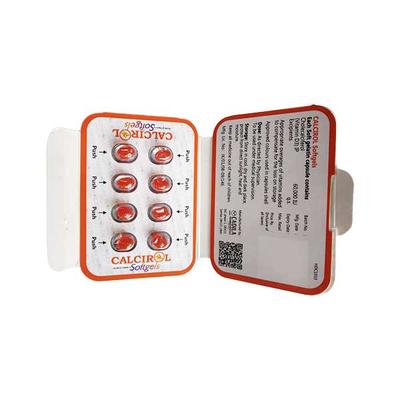 Calcirol 60000IU Softgel 8'S - Supplements-Vit