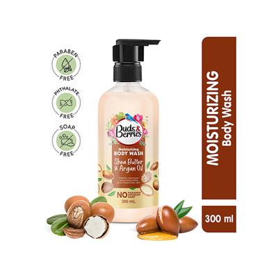 Buds & Berries Shea Butter and Argan Oil Body Wash 300 ml - Shower Gels & Body Wash
