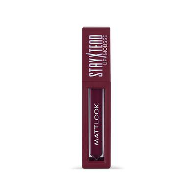 Matt Look Stayxtend Lip Mousse Enriched With Vitamin E & Non Sticky, Wine 'o' clock-10 4 ml - Liquid Lipsticks