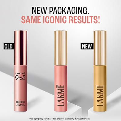 Lakme Double Duty Lip & Cheek Mousse Matte Lipstick & Soft Blush, Rose Touch,9gm - Liquid Lipsticks
