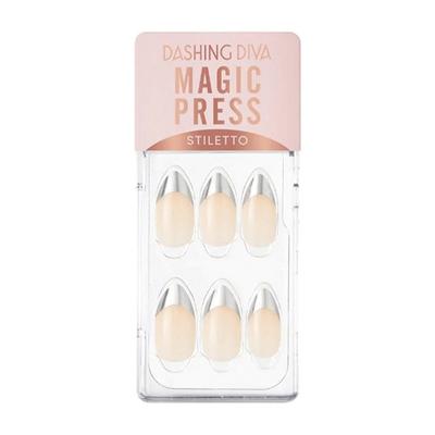 Dashing Diva Magicpres Nail Polish - Silver Edge French 1's - Nail Care