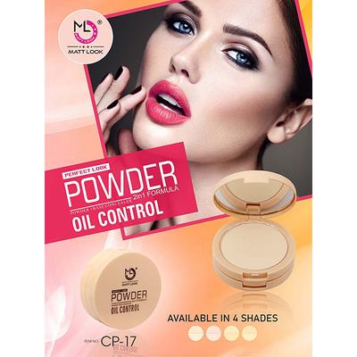 Matt Look Perfect Look Powder 2 in 1 Formula Oil Control, Powder + Base Concealer, Ivory 20 gm - Compact Powder