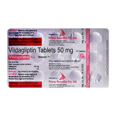 VILDAPRIME 50mg Tablet 15's - Diabetes-Ant