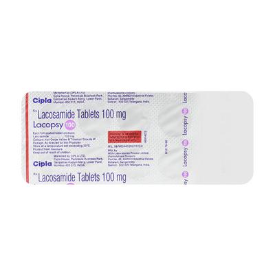 Lacopsy 100mg Tablet 10'S - Epilepsy/Convulsion-Ant