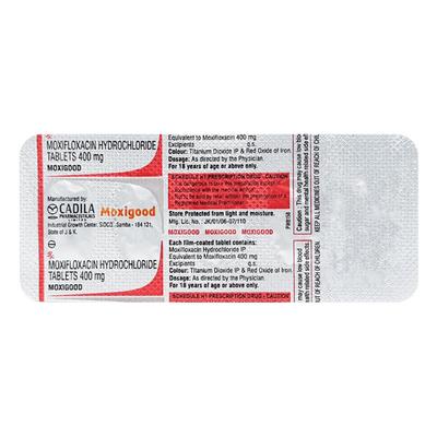 Moxigood 400mg Tablet 5'S - Bacterial Infections-Qui