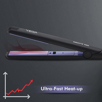 VEGA Professional Mighty Mini Hair Straightener, Black (VPVHS-10) 1's - Hair Dryers