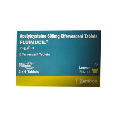 Fluimucil Lemon Flavour Effervescent Tablet 6'S - Cough And Cold-Cou